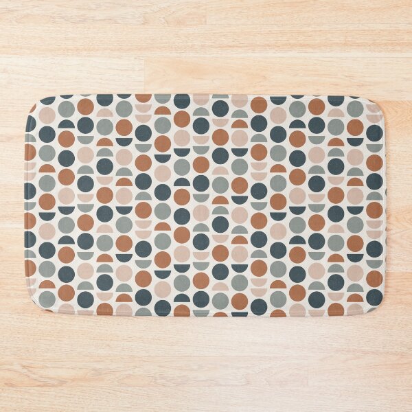 Item preview, abstract geometric wallpaper with semi circles circles designed and sold by paradiskt.