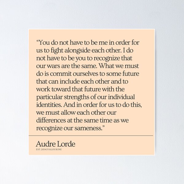 Item preview, 17  | Audre Lorde Quote 200821 Feminist Literary Quotes Inspiring Feminism Motivational Poem Poetry Gifts Poet  designed and sold by QuotesGalore.