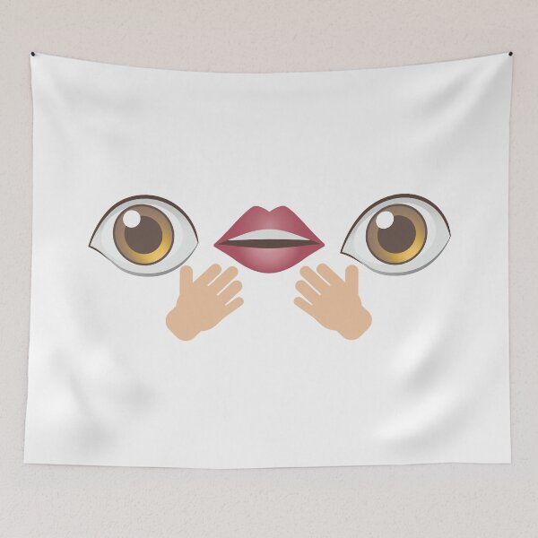 Item preview, Eye Mouth Eye Emoji with tiny hands designed and sold by yselle.