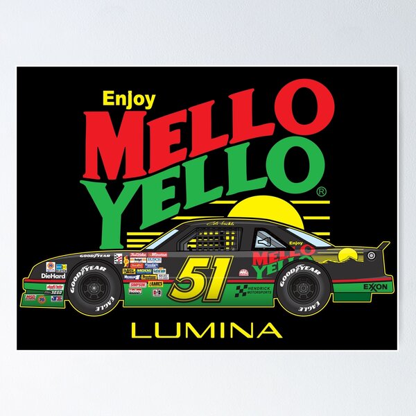 Vintage Original Poster good Mellow Yellow Days Of Thunder 1990 Movie Nascar Movie Memorabilia