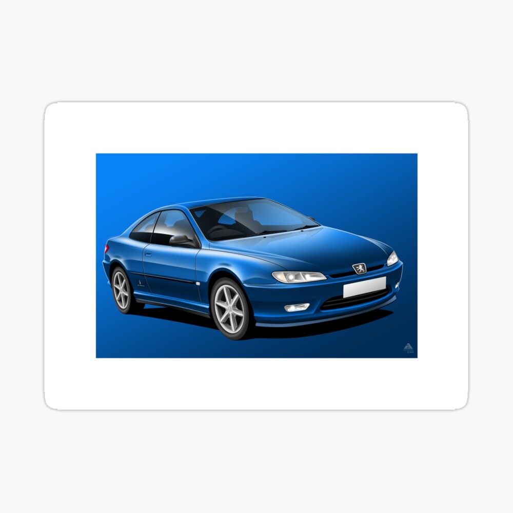 Peugeot 406 Coupe A3 Poster Print