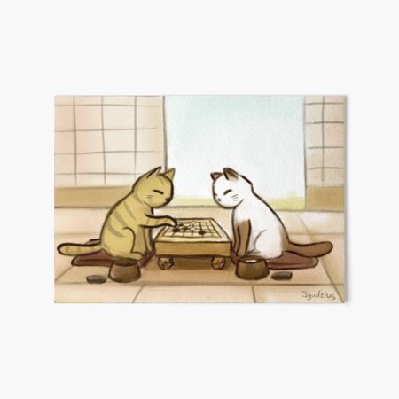 Cats and Go Art Board Print