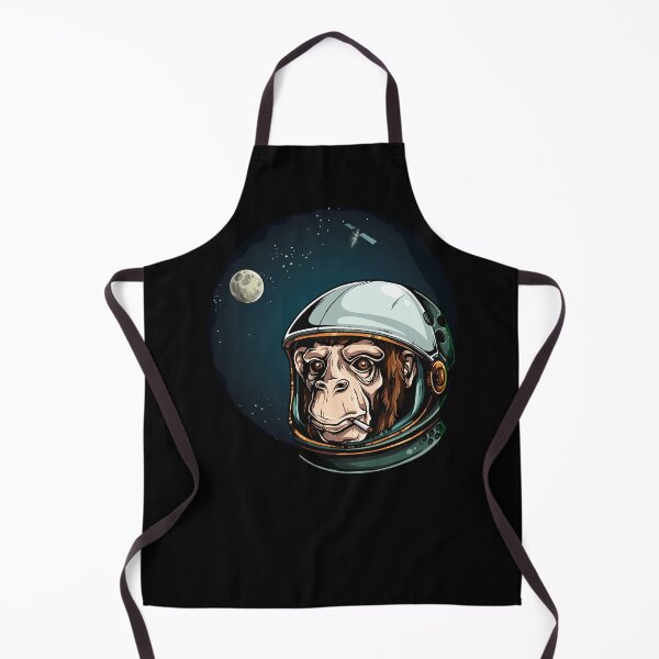 Item preview, Space Monkey Astronaut Chimp designed and sold by headpossum.