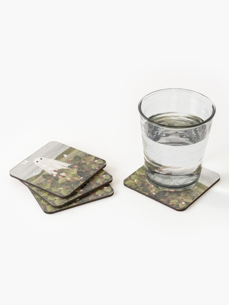 Alternate view of Strawberry Fields Coasters (Set of 4)