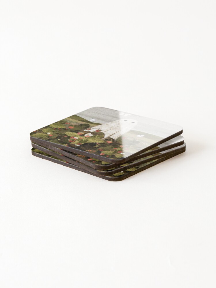 Alternate view of Strawberry Fields Coasters (Set of 4)
