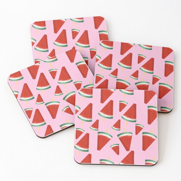 Item preview, Watermelon melon popsicles designed and sold by CoffeePandaArt.