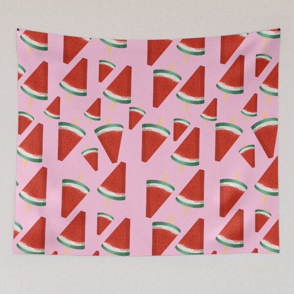Item preview, Watermelon melon popsicles designed and sold by CoffeePandaArt.