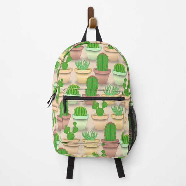 Item preview, Pattern of four types of cute cactuses in colorful pots designed and sold by CiniArt.