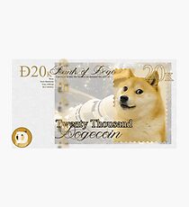 Twenty Thousand Dogecoin Photographic Print