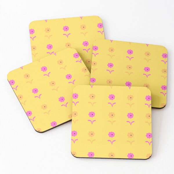 Item preview, Yellow, Pink flower pastel  cute pattern designed and sold by SassyStore.