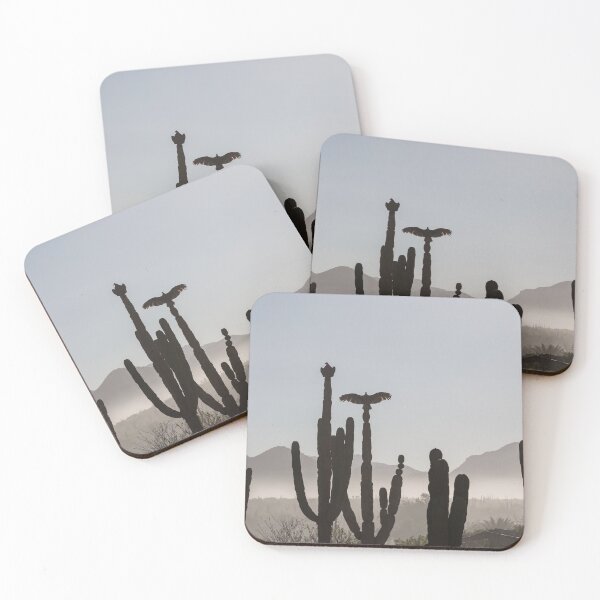 Item preview, Turkey Vultures sitting on Cardon Cactus designed and sold by Images by Chris de Blank.