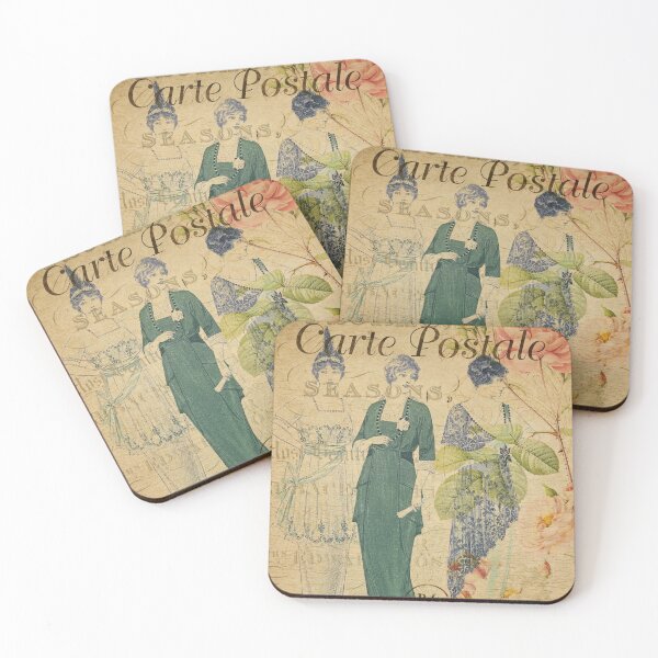 Item preview, Thirties Paris Ladies Fashion Vintage Postcard Carte Postale Shabby Chic designed and sold by WizardsWorld.