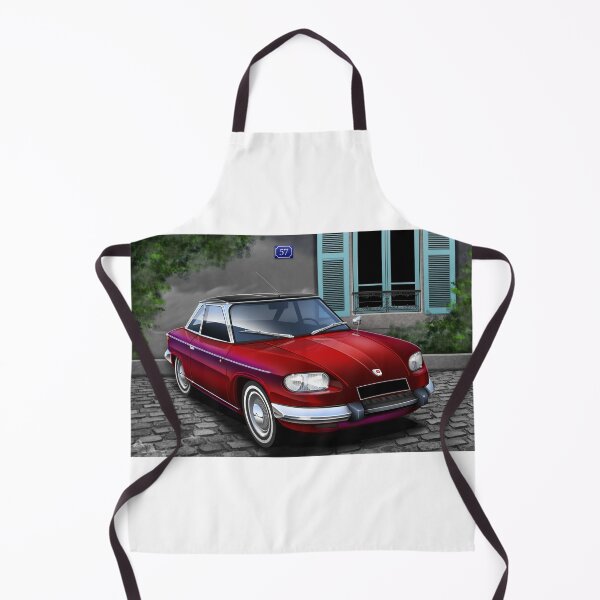 Artikelvorschau, Panhard 24CT Illustration - Französischer Haushintergrund entworfen und verkauft von RJWautographics.