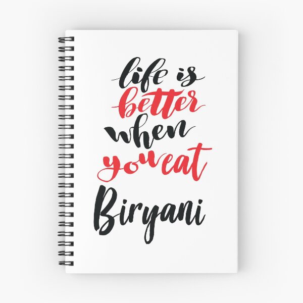 Item preview, Life Is Better When You Eat Biryani designed and sold by ProjectX23.