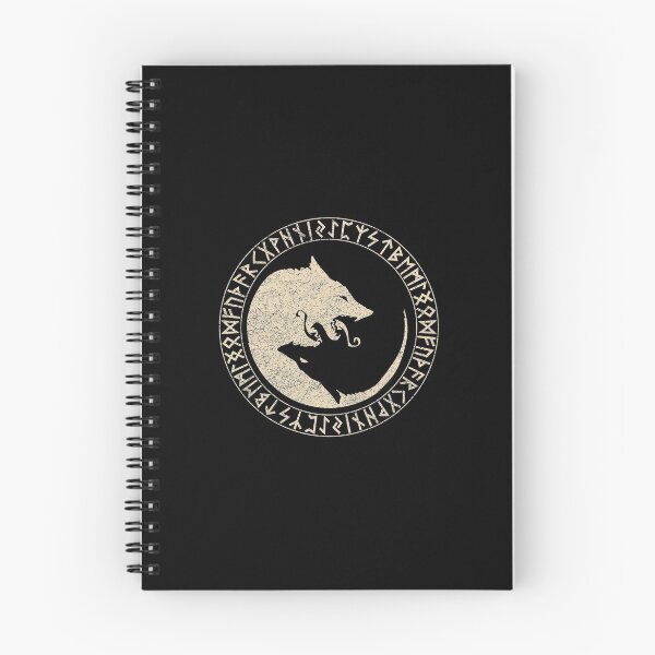 Item preview, Geri & Freki Odin Wolves Viking Wotan Norse Mythology Thor design designed and sold by A-Fashion.