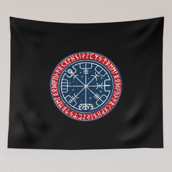 Item preview, Vegvisir Viking Compass Runes Wayfinder Norse Odin Valhalla design designed and sold by A-Fashion.