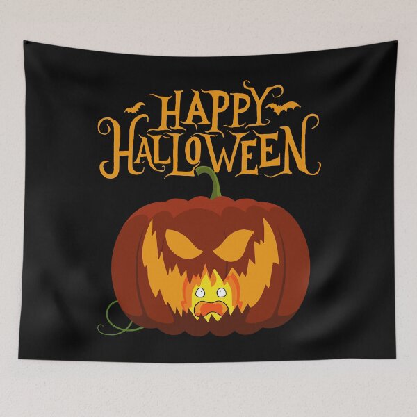 Item preview, Japanese Anime Pumpkin Happy Halloween designed and sold by CrystalCrush.