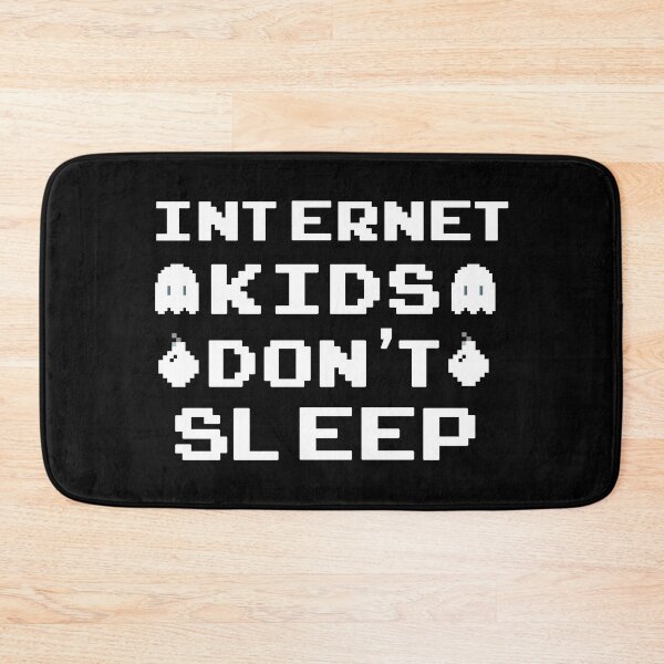 Item preview, Internet kids never sleep Pixelated White  designed and sold by Medmac's Designs.