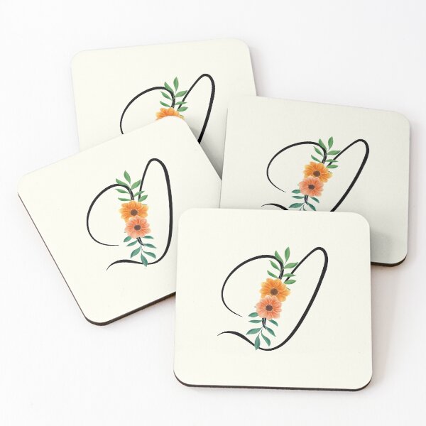 Item preview, D Floral Monogram with Anemones | Letter D designed and sold by louellawanders.