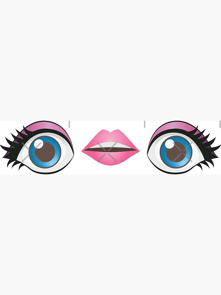 "Eye Mouth Eye Emoji with Barbie inspired make up" Poster for Sale by yselle Redbubble