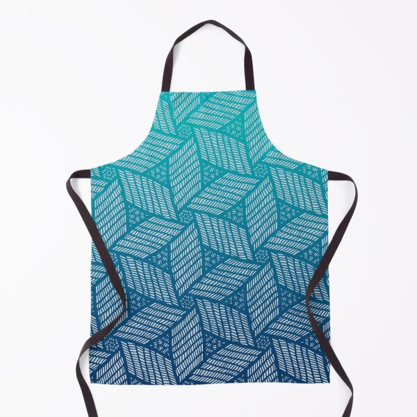 Item preview, Japanese style wood carving pattern in blue designed and sold by Maria Singh.