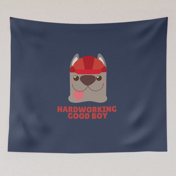 Item preview, Cute hardworking construction dog is a good boy designed and sold by twicetrader.