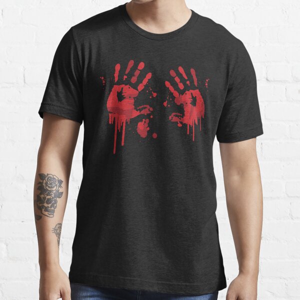 "BLOODY HANDPRINTS HALLOWEEN" Tshirt for Sale by iBruster Redbubble