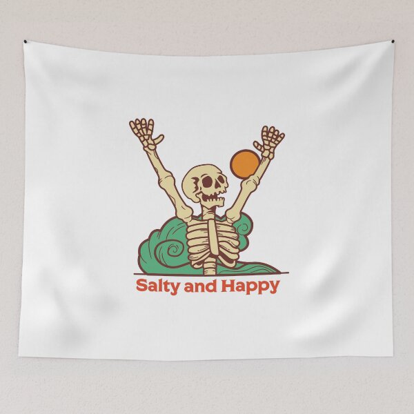 Item preview, salty and happy designed and sold by CASUALVIBES.