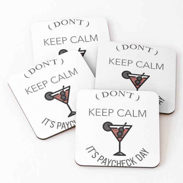 Item preview, Happy paycheck day - Keep Calm Martini designed and sold by 1errr.