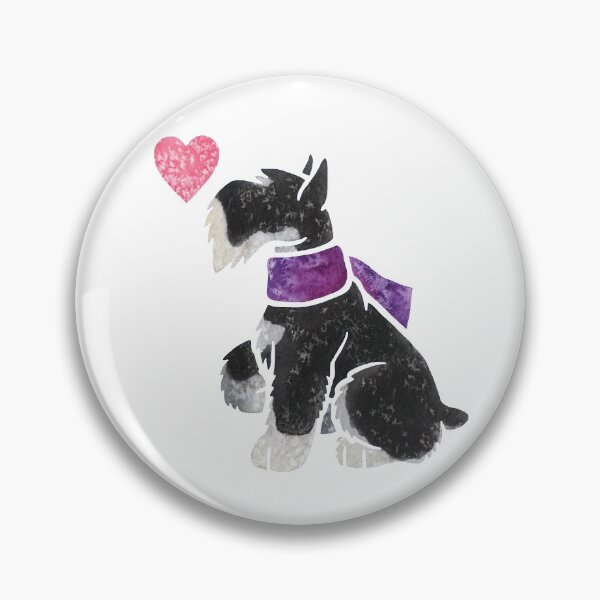 Aperçu de l'œuvre Schnauzer miniature aquarelle créée et vendue par animalartbyjess.