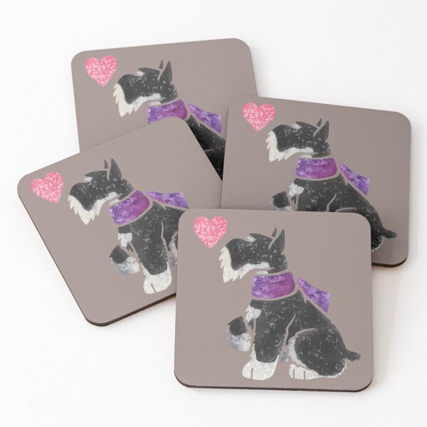 Item preview, Watercolour Miniature Schnauzer designed and sold by animalartbyjess.