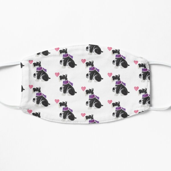 Watercolour Miniature Schnauzer Mask