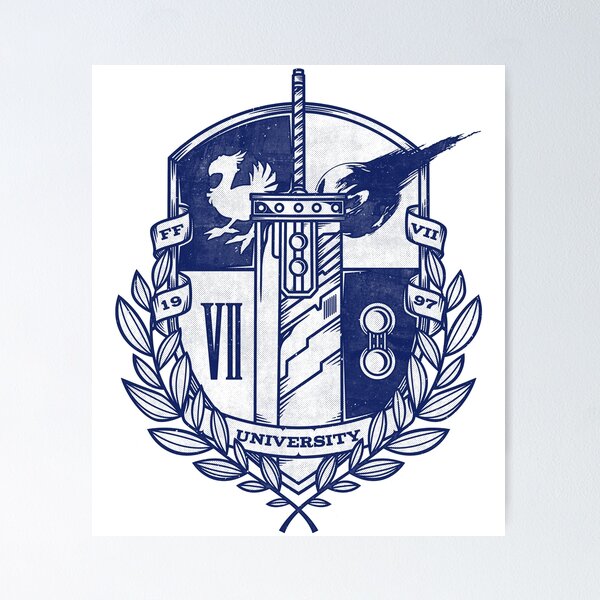 Item preview, Final Fantasy VII University designed and sold by AlundrART.