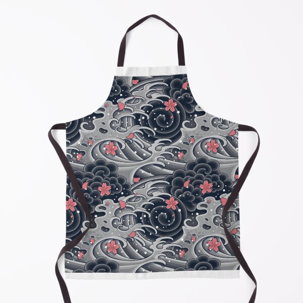 Item preview, Japanese wave with cherry blossoms designed and sold by Twinstyle.