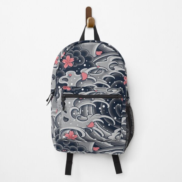 Item preview, Japanese wave with cherry blossoms designed and sold by Twinstyle.
