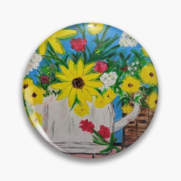 Item preview, Basket of Sunflowers designed and sold by amyredfordart.