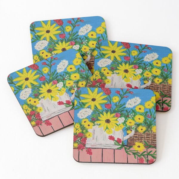 Item preview, Basket of Sunflowers designed and sold by amyredfordart.