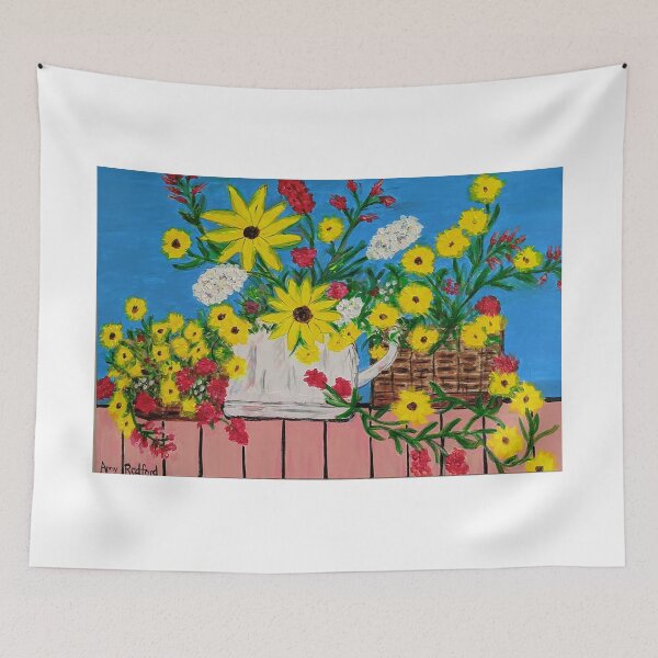 Item preview, Basket of Sunflowers designed and sold by amyredfordart.