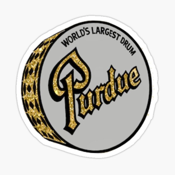 Mini Purdue Drum Sticker