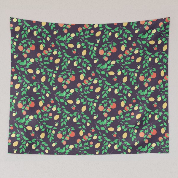 Item preview, Orange And Lemon Pattern Dark Edition designed and sold by tomkaanna.