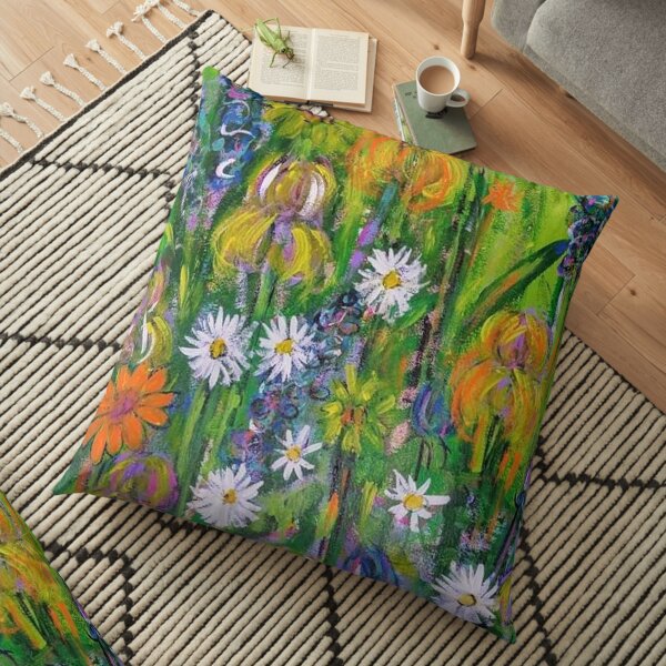 Field of Flowers Floor Pillow