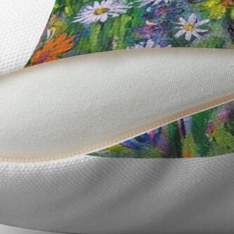 Alternate view of Field of Flowers Floor Pillow