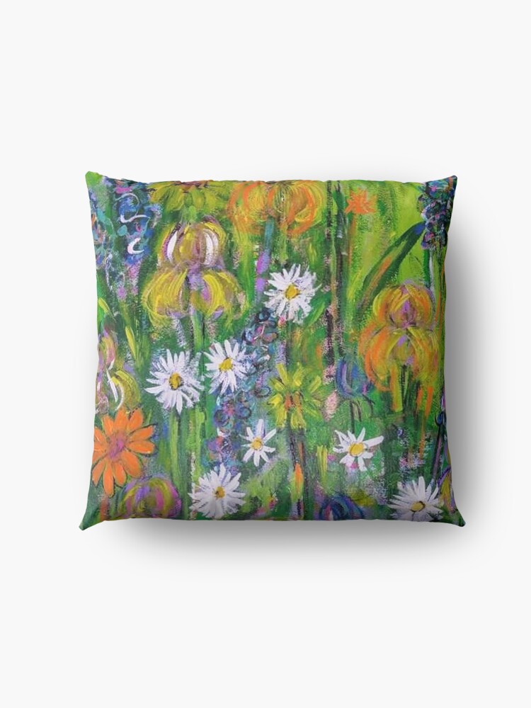 Alternate view of Field of Flowers Floor Pillow