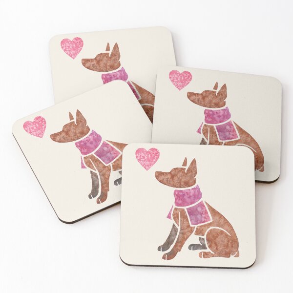 Item preview, Watercolour Miniature Pinscher (docked) designed and sold by animalartbyjess.