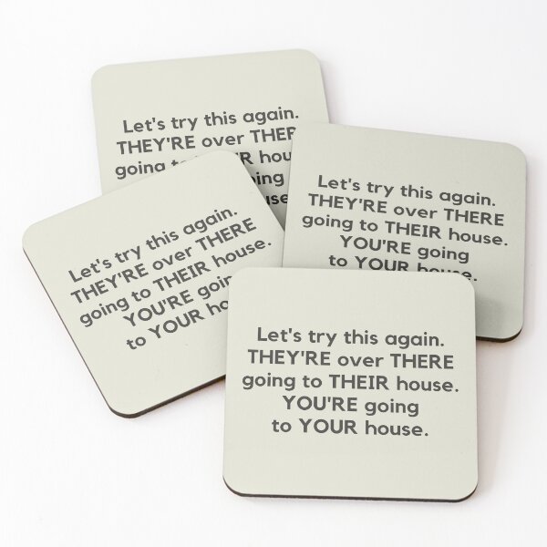 Item preview, They're There Their You're Your - English Grammar Joke designed and sold by heyitsclara.