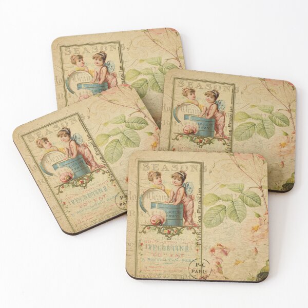 Item preview, Children Cherub Vintage Postcard Carte Postale Shabby Chic Seasons designed and sold by WizardsWorld.