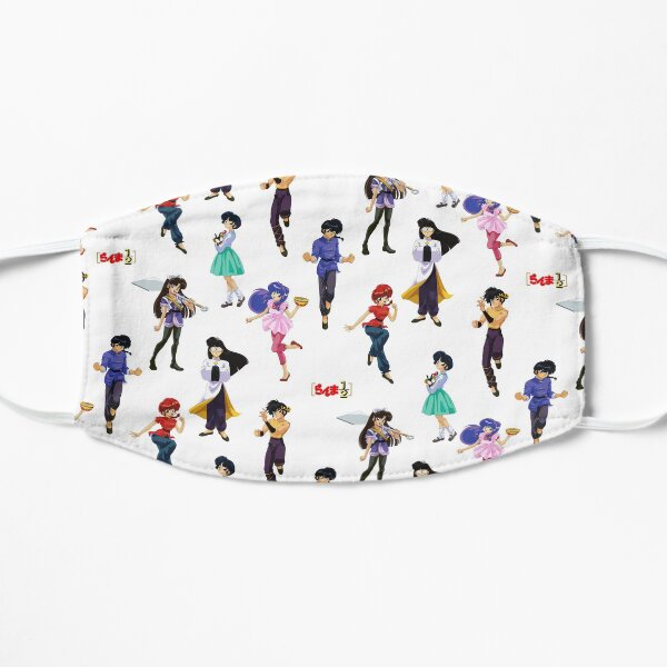 Ranma characters Mascarilla plana