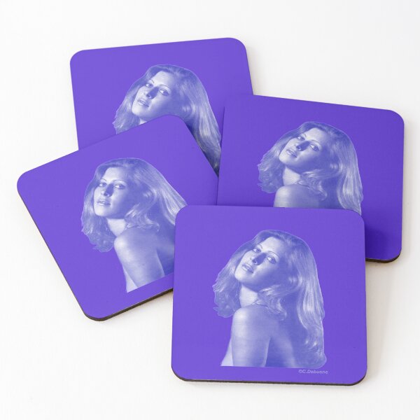 Item preview, Portrait of a young woman. Variant in blue designed and sold by Catherine Debusne.