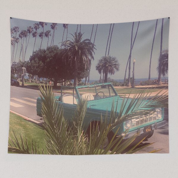 Item preview, Turquoise Retro Car. California Dreamin' designed and sold by SoCalDreamin.