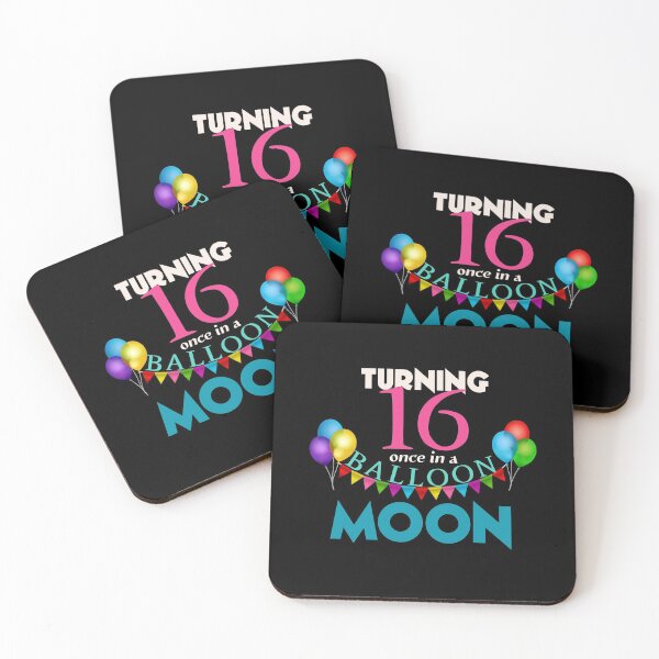 Item preview, Turning 16,once in a balloon moon designed and sold by thebearderhood.